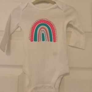 Baby girl Rainbow onesie Size 3M